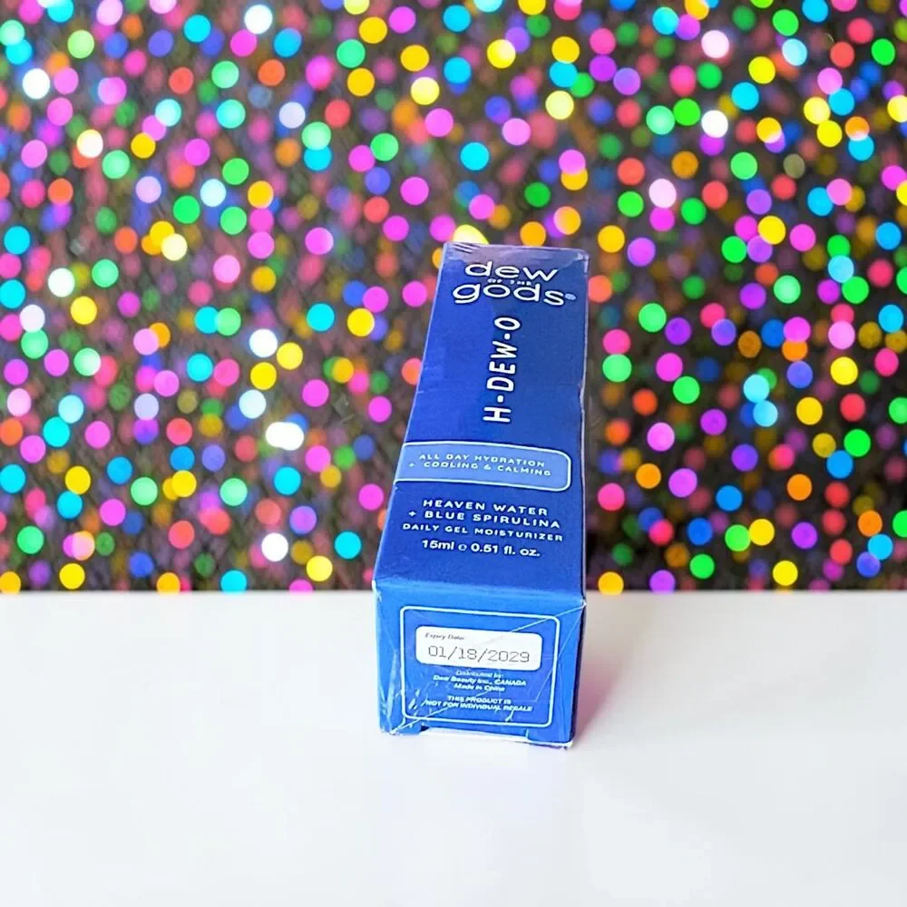 DEW OF THE GODS H-DEW-O Blue Spirulina Daily Gel Moisturizer 0.51 OZ NIB